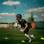 boy football speed training
