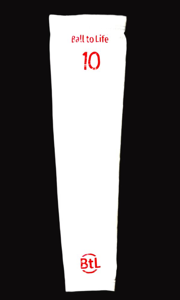 Ball to Life No 10 Arm Sleeve red letter