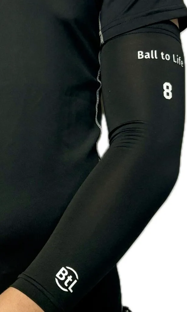 Black Ball to Life No 8 left arm - Ball to Life Sports