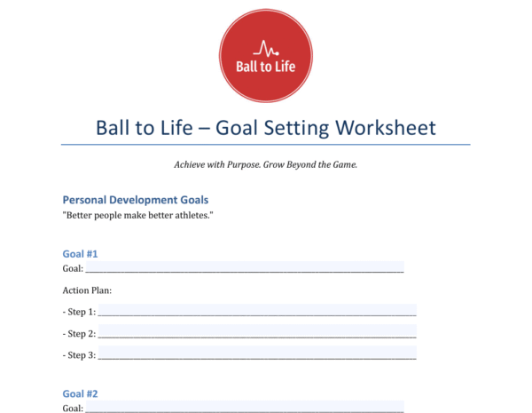 Goal Setting Worksheet