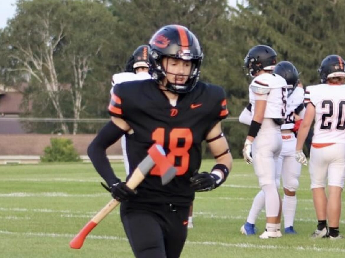 Caleb Kitelinger Beyond the Play - Player Spotlight on football field