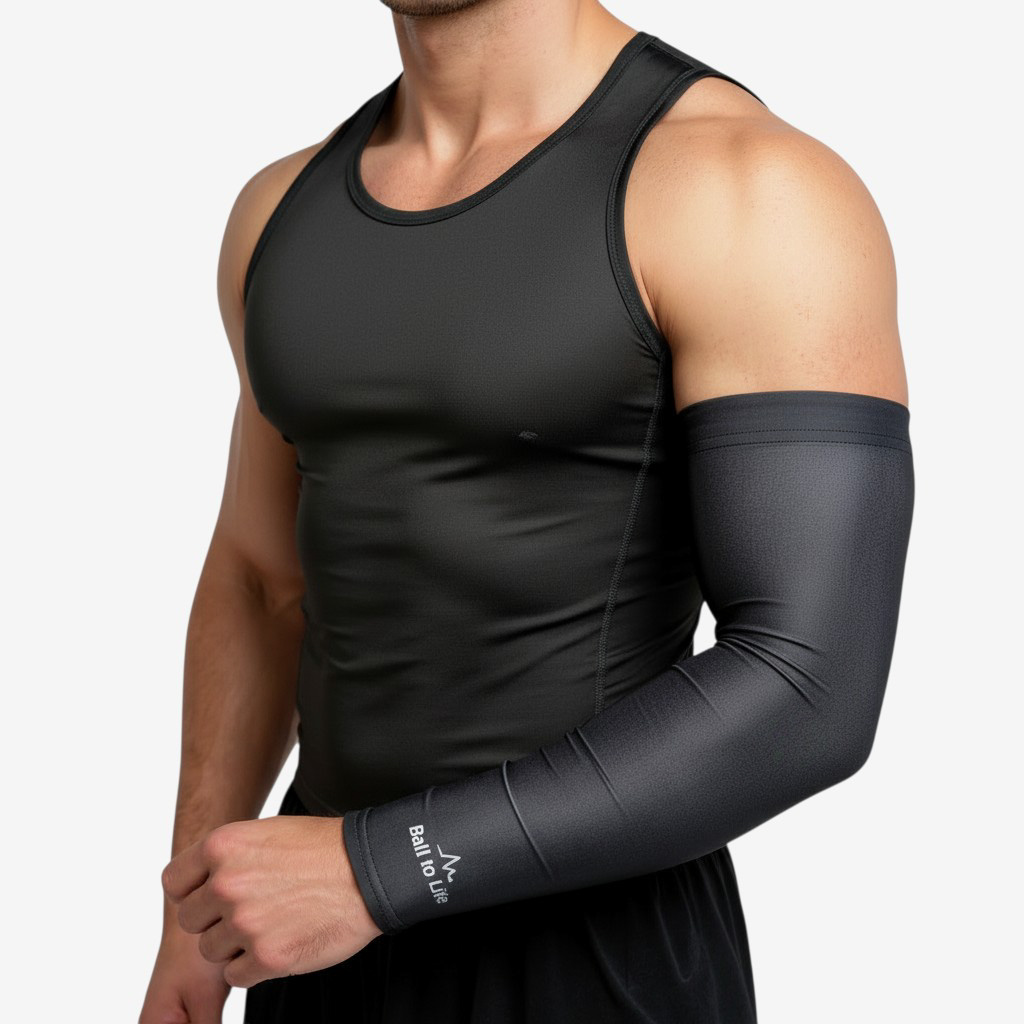 Black Ball to Life Compression Arm Sleeve