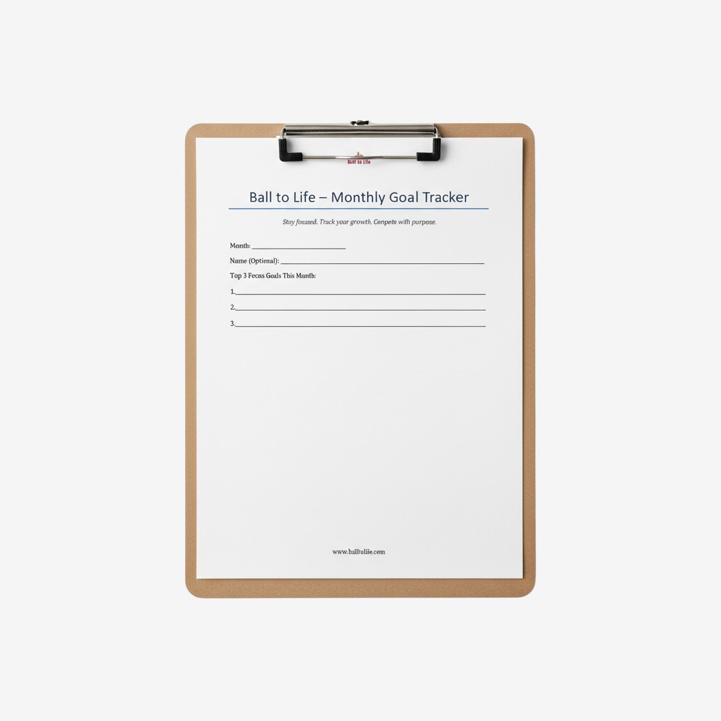 Ball to Life Goal Tracking Worksheet