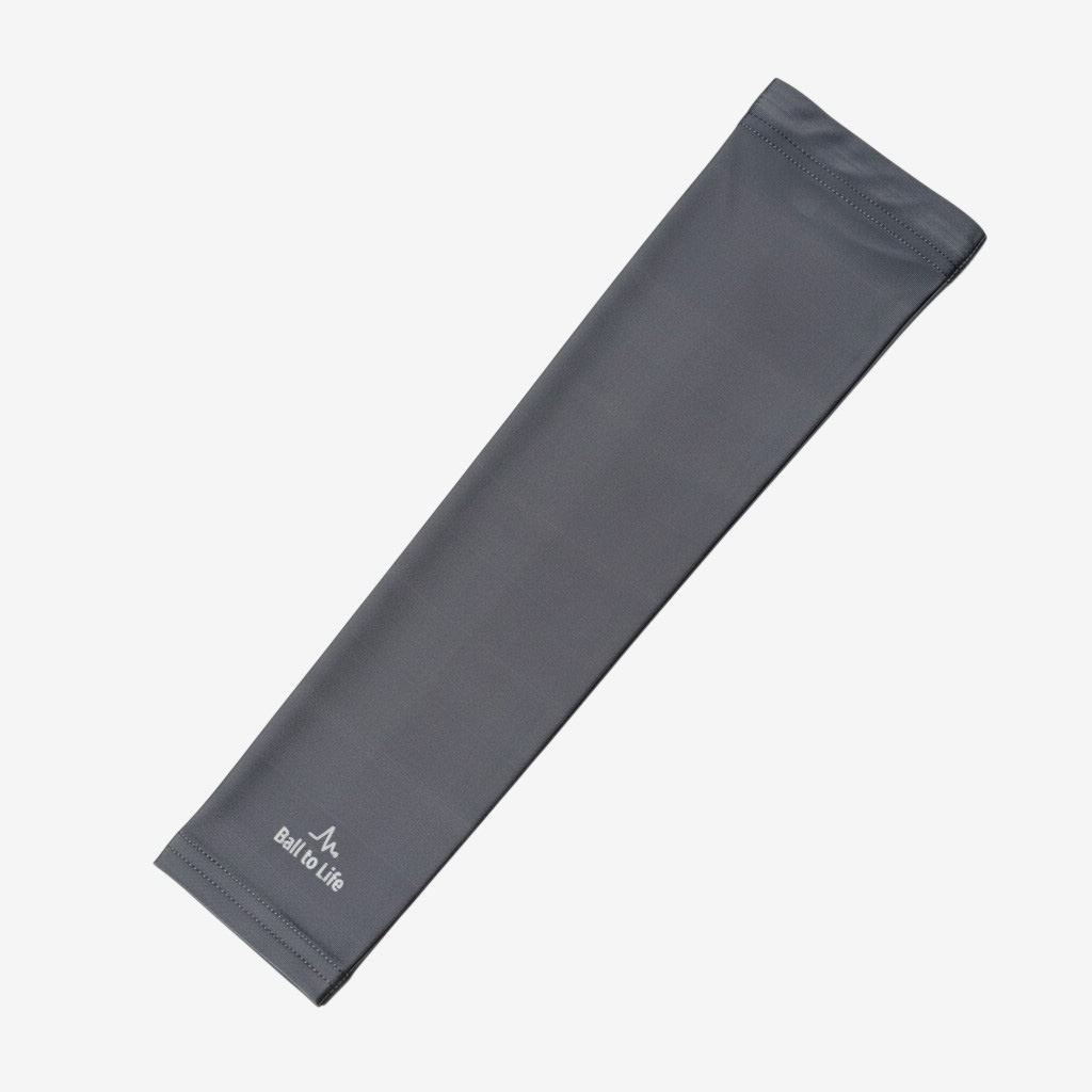 Gray Ball to Life Compression Arm Sleeve