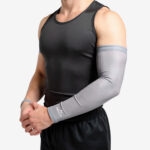 Gray Ball to Life Compression Arm Sleeve