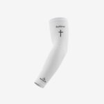 White Believe Arm Compression Sleeve