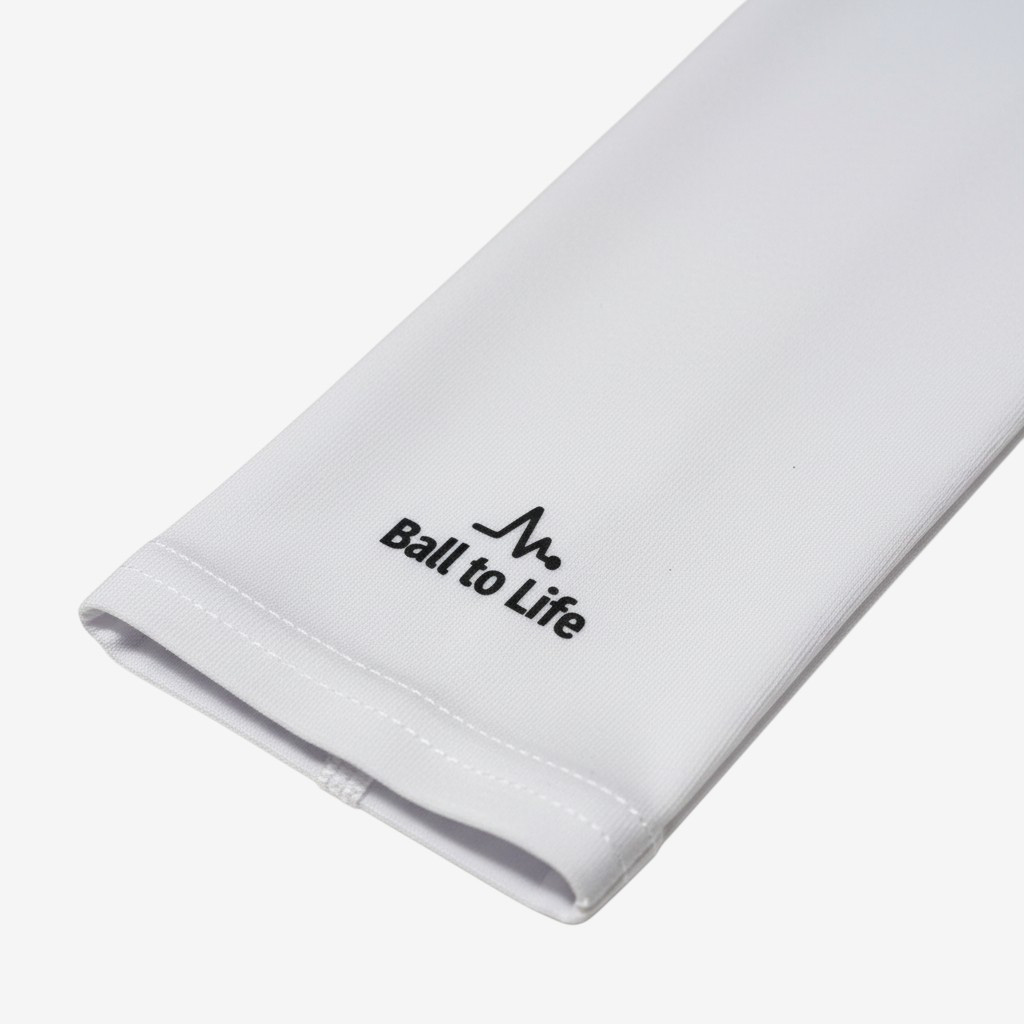 White Ball to Life Compression Arm Sleeve