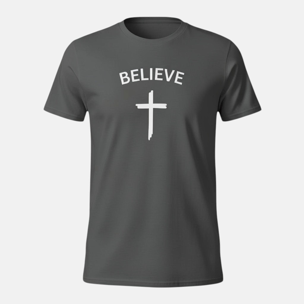 Charcoal Ball to Life Believe T Shirt