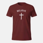 Maroon Ball to Life Believe T Shirt