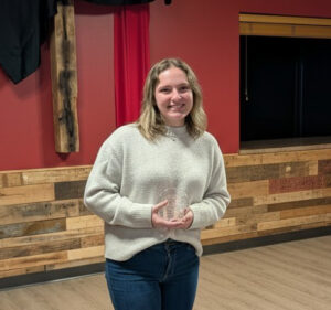 Player Spotlight award winner with award