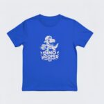 Blue Dino hooper shirt for kids
