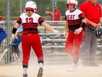 Pajessa Baker Player Spotlight playing softball
